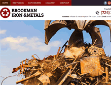 Tablet Screenshot of brookmanironandmetals.com